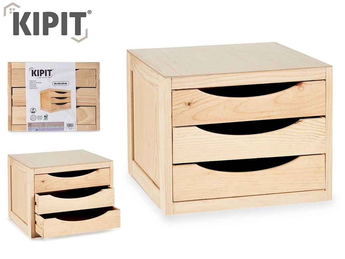 Estantería de madera con 5 estantes