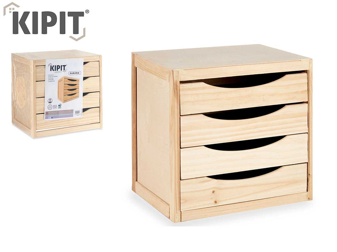 Cómoda De Madera De 3 Cajones