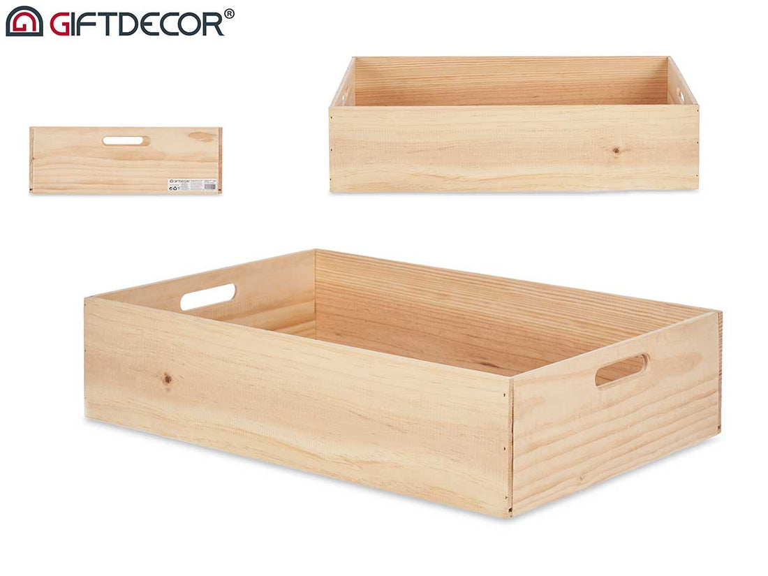 Caja Madera Cerrada 60 x 40 cm