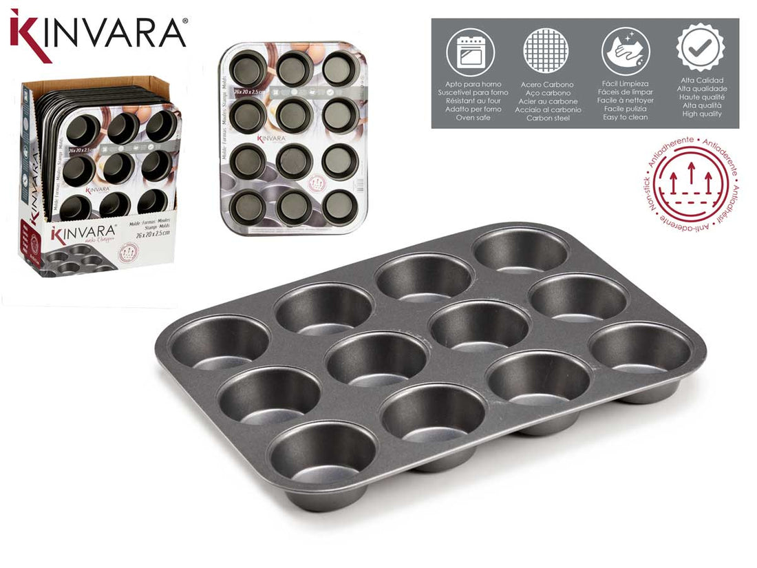 Forma Metálica Cozinha Para 12 Unidades