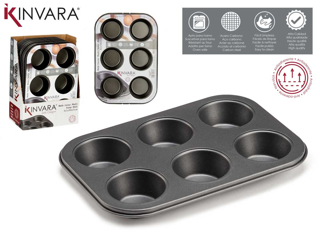 Forma Metálica Cozinha Para 6 Unidades