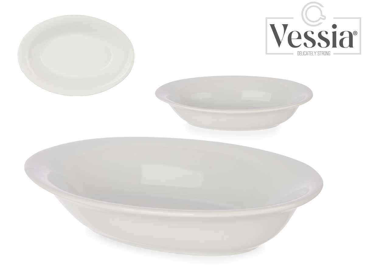 Oval Porcelain Tray High 19Cm