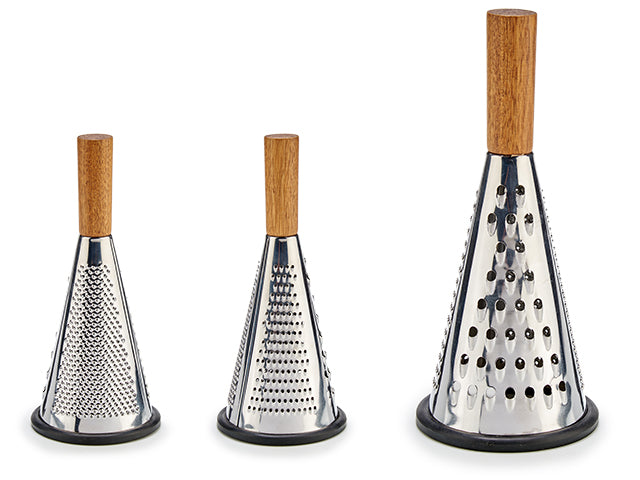 Steel Grater Inox Sm Wood Handle
