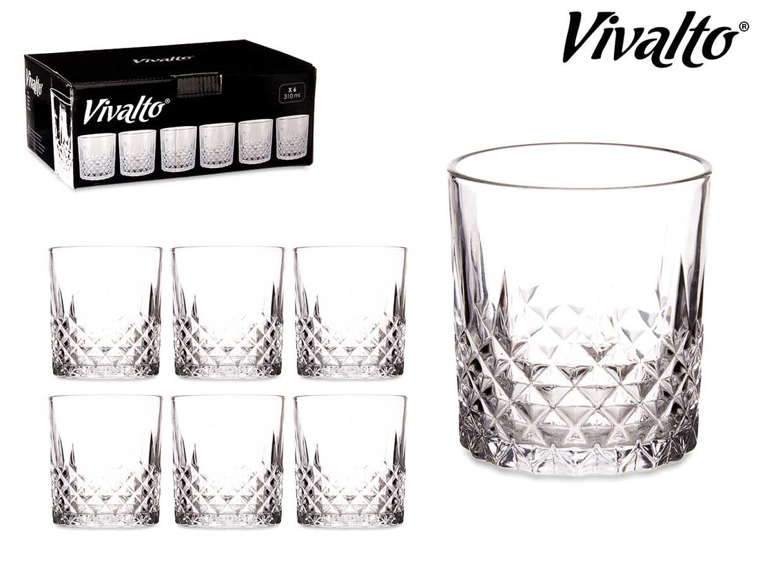Copo Whisky Quadrado 310ml
