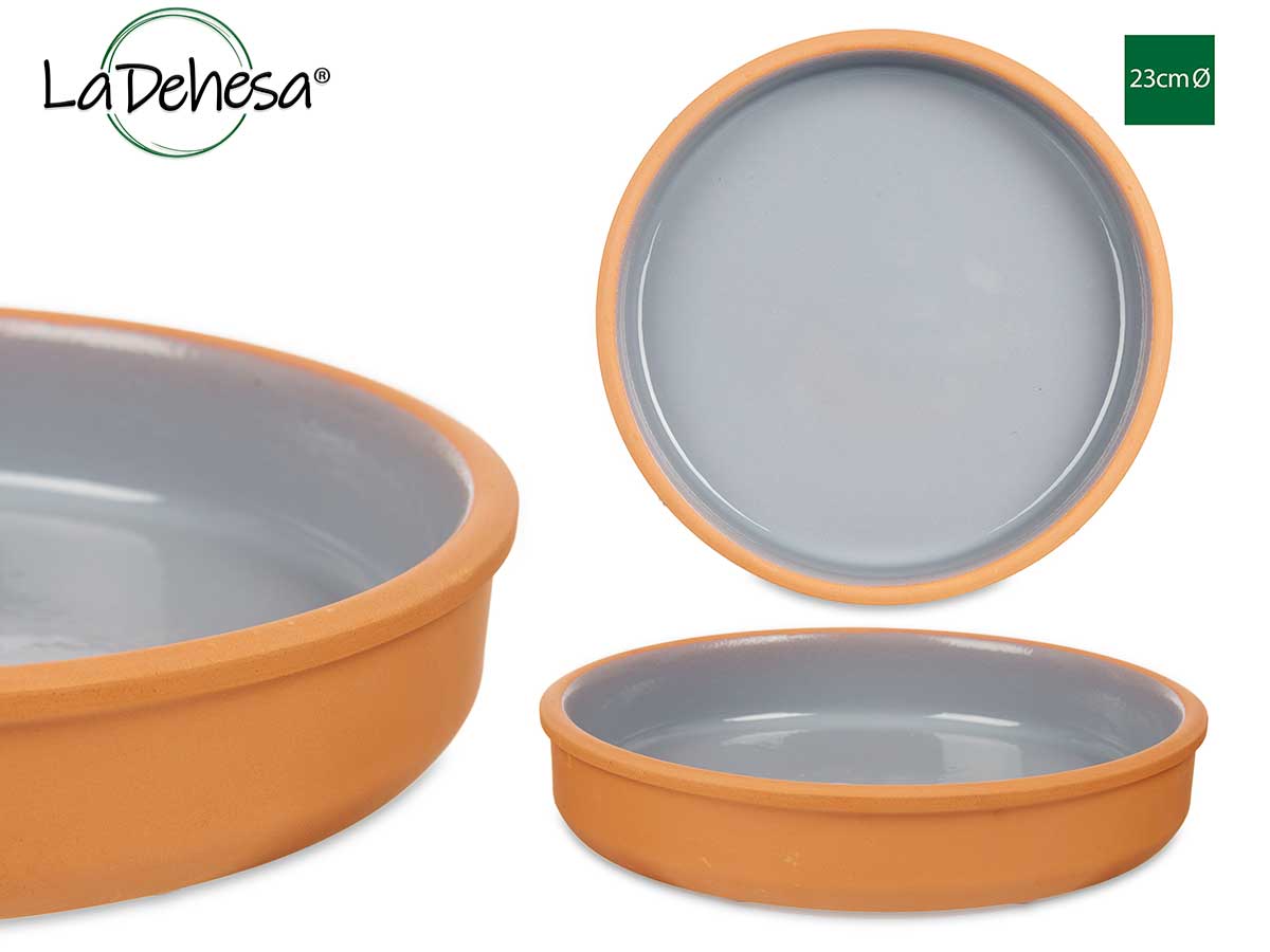 Grey Clay Casserole 23cm