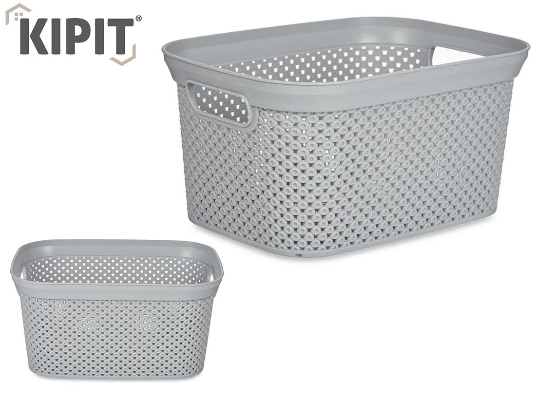 Cesta Organizador Plástico Gris 5L