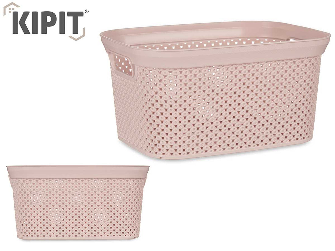Cesta Organizadora Plastico Rosa 5L