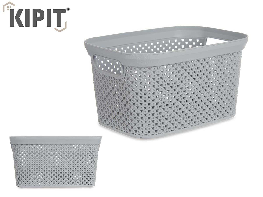 Cesta Organizador Plástico Gris 3L