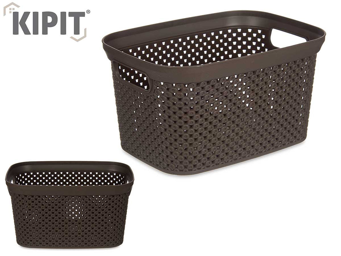 Cesta Organizador Plástico Marrón 3L