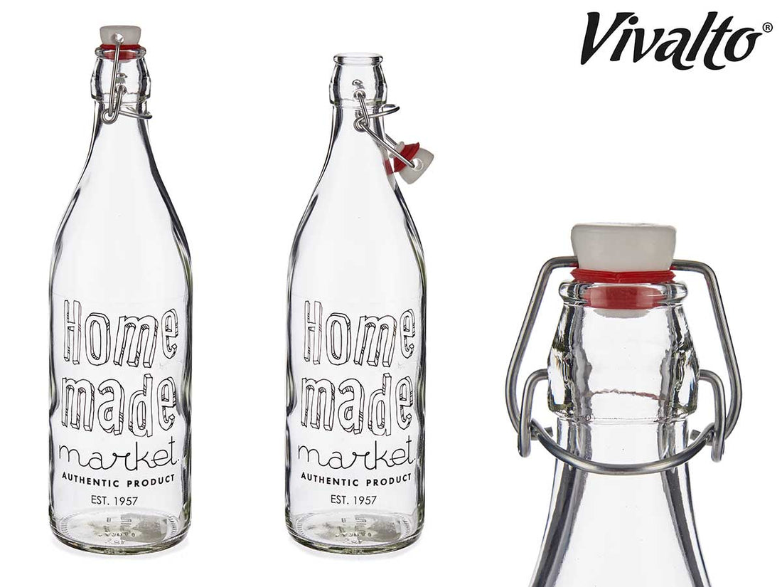 Botella de Cristal Casera 1L