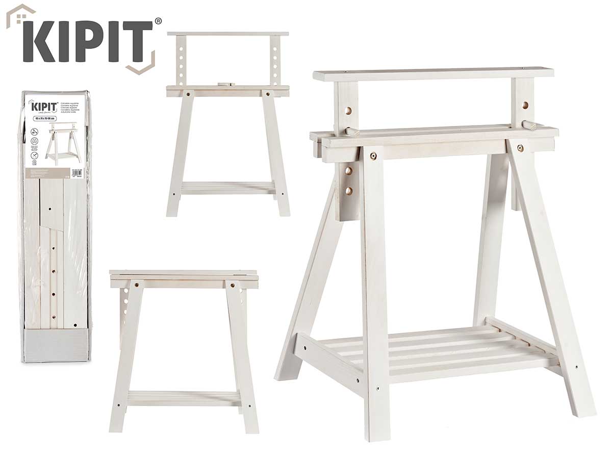 Wood White Adjustable Easel