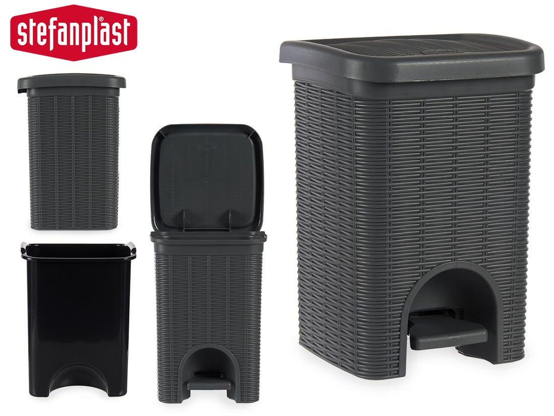 Papelera Elegance Gris 20L