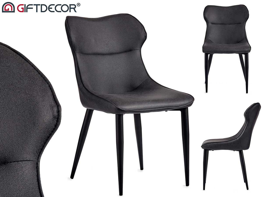 Sillón Antracita Respaldo Inclinado