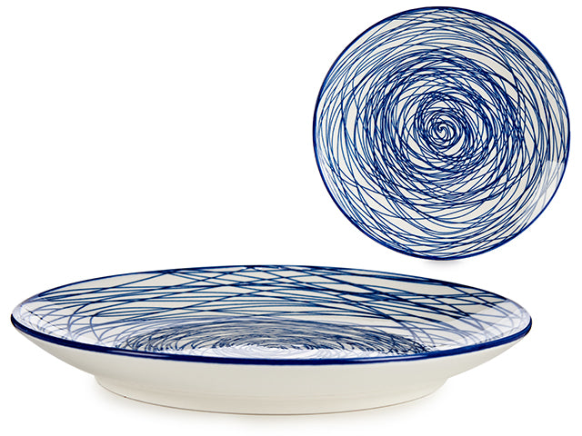 Porcelain Pad Print 7,5 Side Plate-Blue