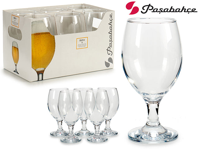 Set 6 Vasos Cerveza Bistro 400Cc