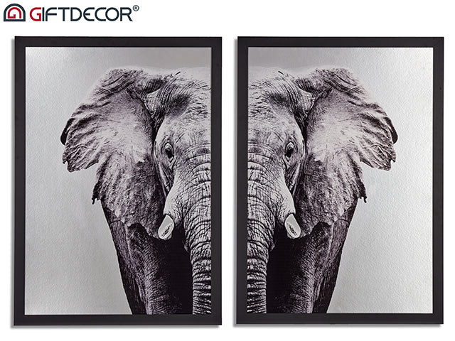 Frame Elefante Efecto Aluminio Surt 2 77 x 107 cm