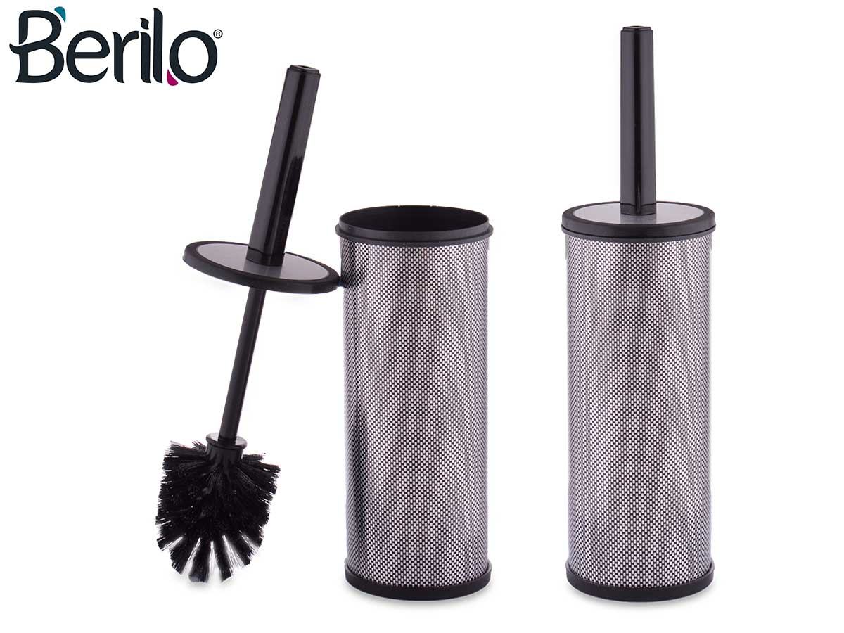 Space Grey Toilet Brush With Close Holder