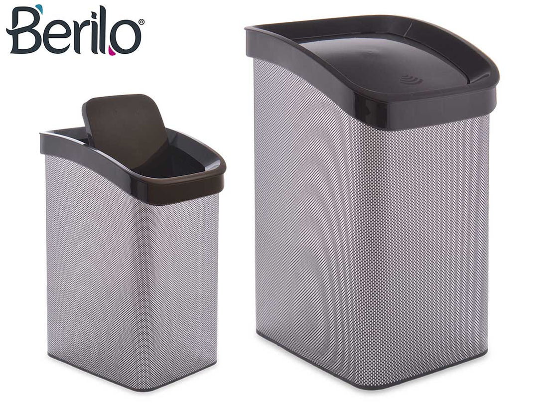 Space Grey Tilting Bin 12L