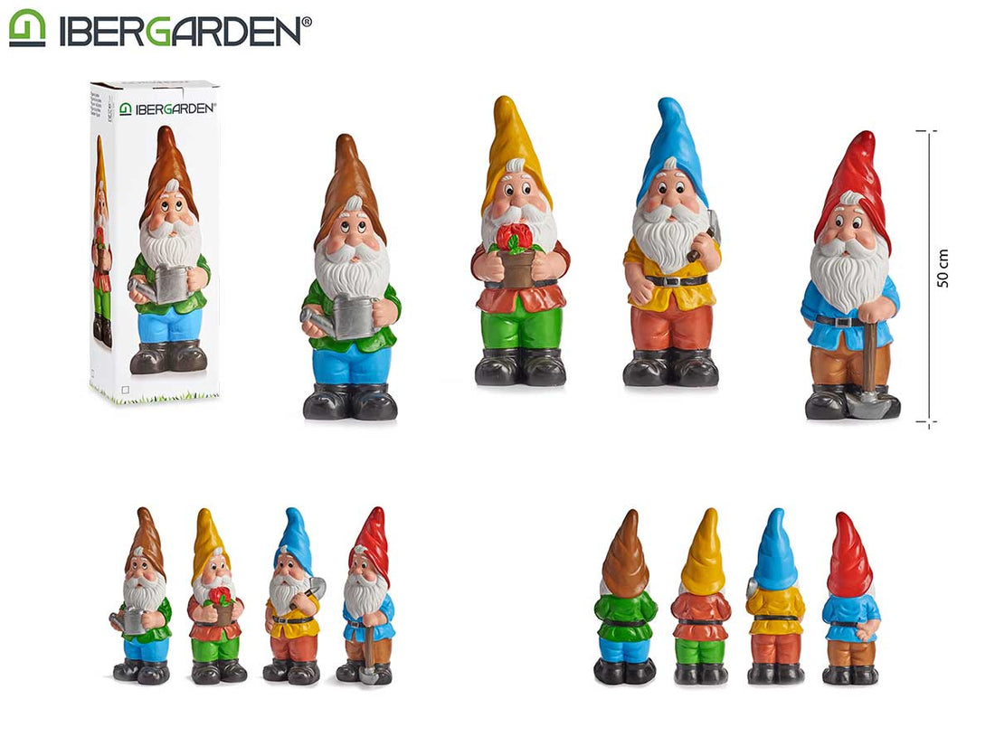 Bright Colors Ceramic Dwarf Assort 4 50Cm