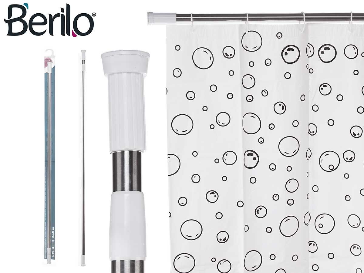Aluminum Extendable Shower Curtain Rod