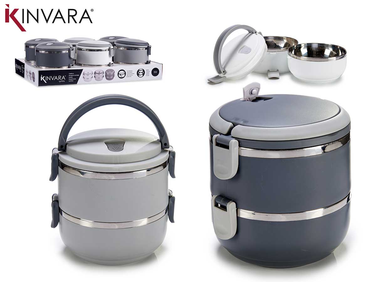 Tupper Double 1500 Ml Surt 3 Colores