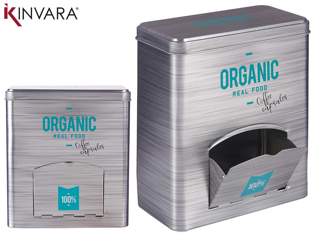 Tin Coffee Capsule Organic Dispenser