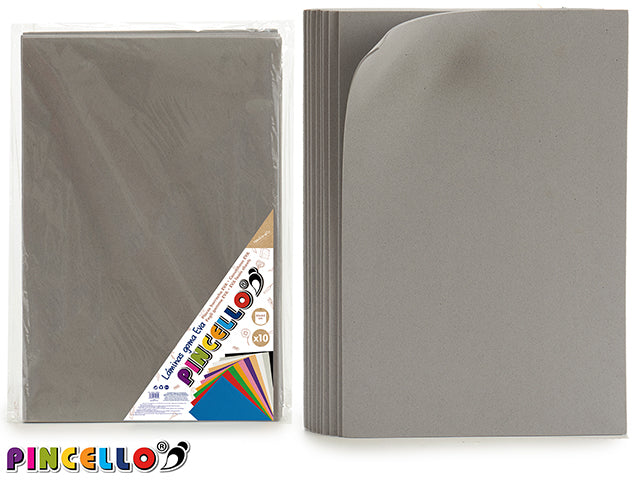 Set 10 Eva Foam Sheet Grey 45X65Cm