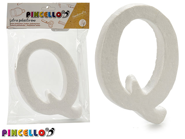 Polyestyrene Letter Q 13,5X15Cm