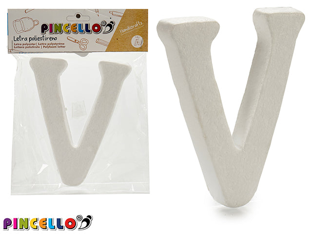 Polyestyrene Letter V 13,5X15Cm
