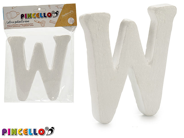Polyestyrene Letter W 13,5X15Cm