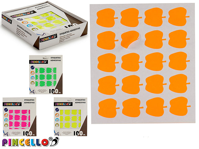 Etiquetas Adhesivas 22X49Mm Manzanas M4 5 Pag