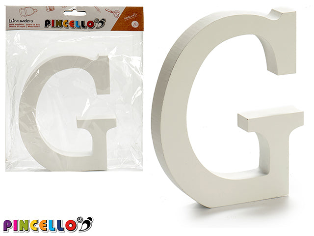 Wooden Letter G White Color 1,8X15Cm