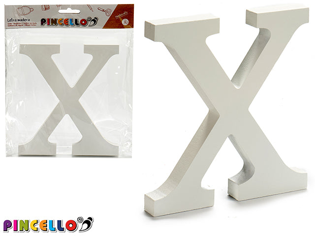 Wooden Letter X White Color 1,8X15Cm