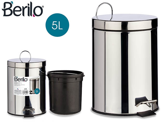 Stainless Steel Pedal Bin 5L