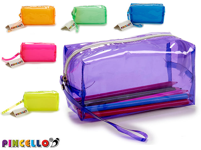 Pencilcase Rectang Plas M6 Bright Col Bi