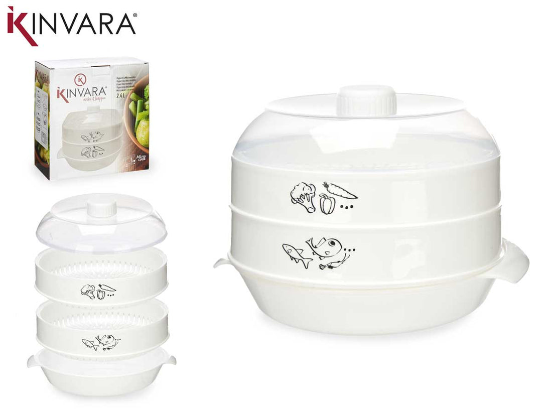 Microwave Double Steamer 2.4L