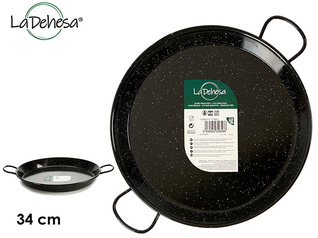 Enameled Paella Pan 34 cm 6 Portions