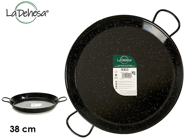 Enameled Paella Pan 38 cm 8 Portions