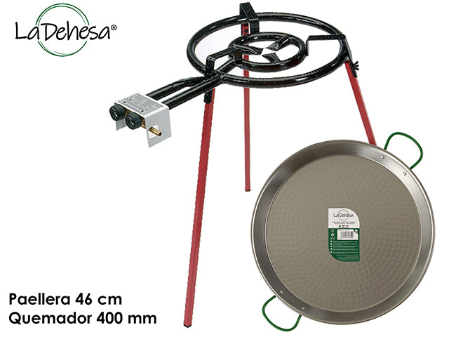 Polished Paella Pan Set Diam 46 Cm/12R