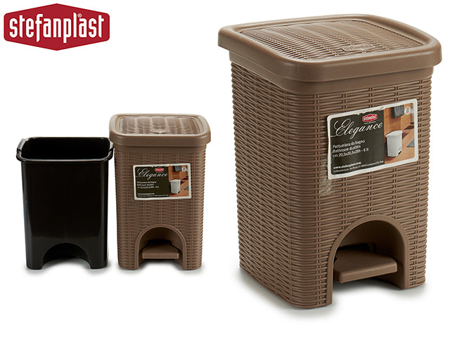 Plastic Waste Bin Small 6L Beige
