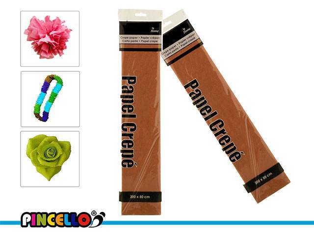 Paper Crepe 50X200Cm L Brown 17Gsm