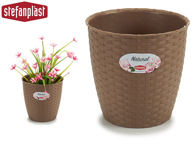 Plant Pot Internal/External Brown 19 Diam