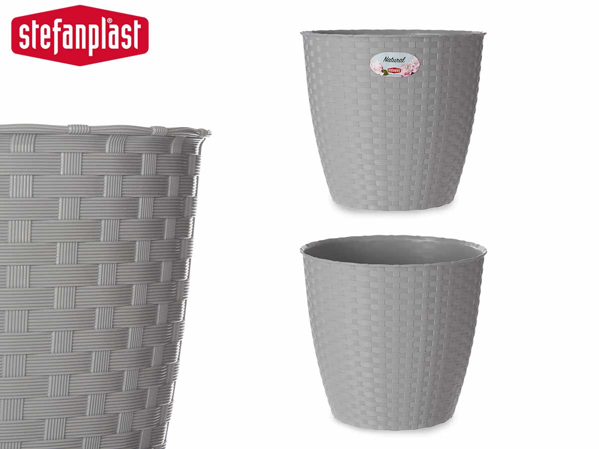 Grey Plant Pot Inter/Exter 24Diam