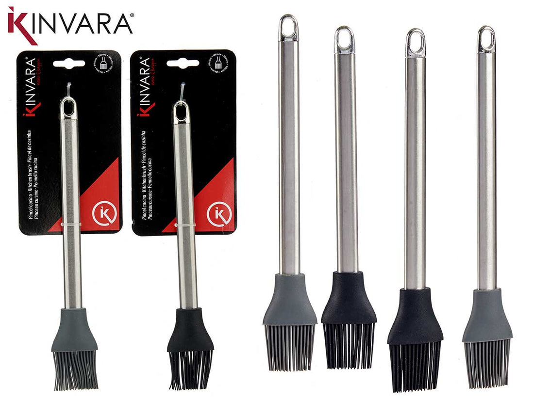 Kitchen Brush Steel Silicone Mix 2 Col