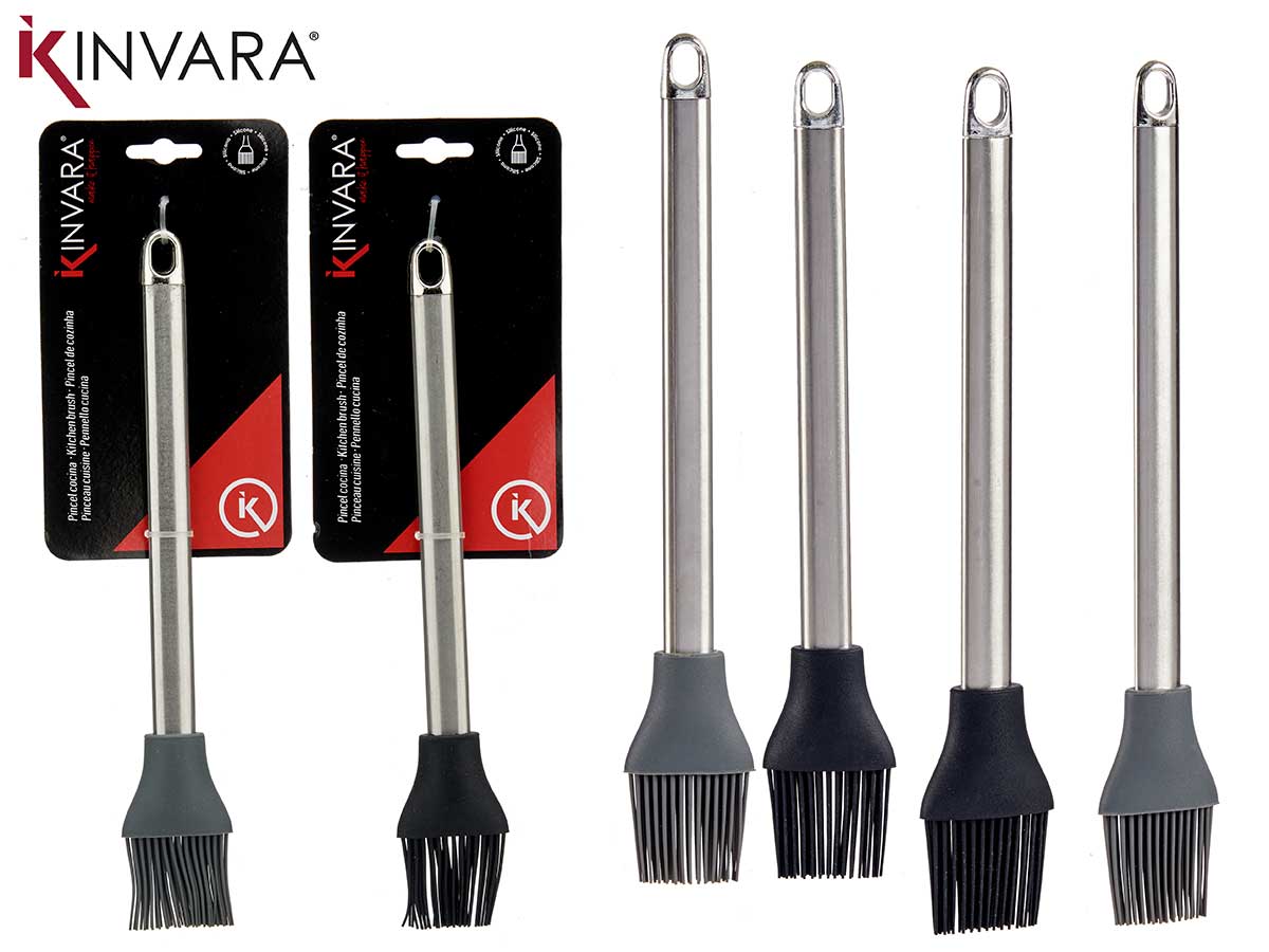 Kitchen Brush Steel Silicone Mix 2 Col