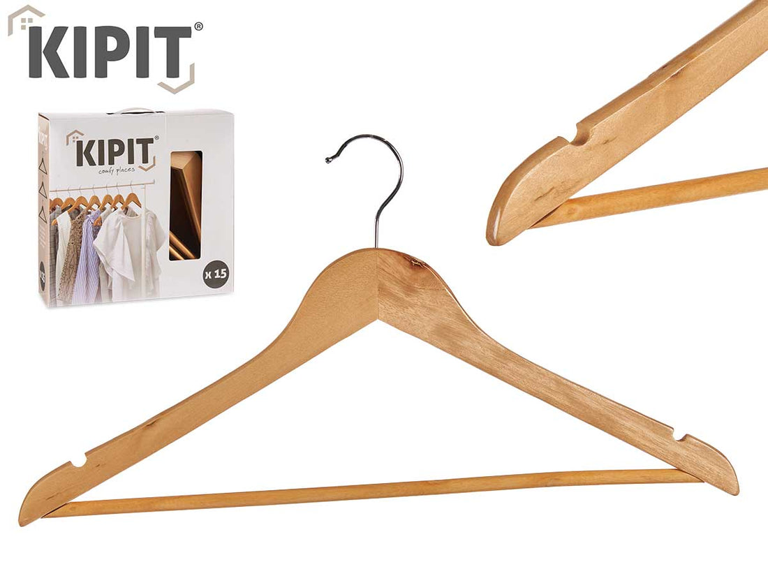 Set 15 Wood Hanger 45,5 Cm