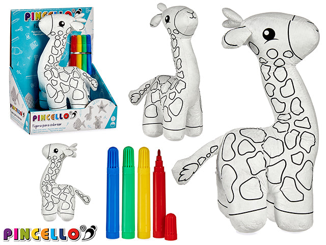 Giraffe Teddy To Paint With Marker
