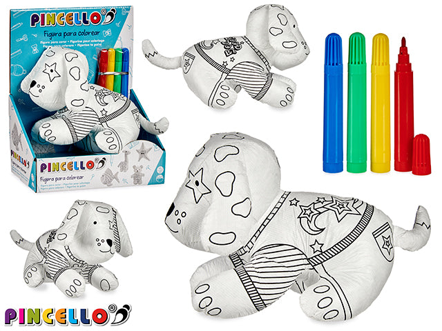 Dog Teddy To Paint With Marker
