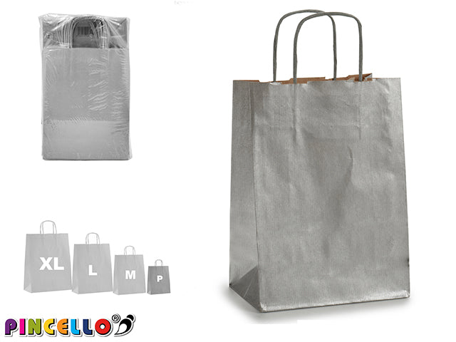Paper Silver Bag Kraft Mini
