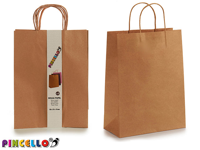 Set Of 2 Paper Bag Big Kraft Color